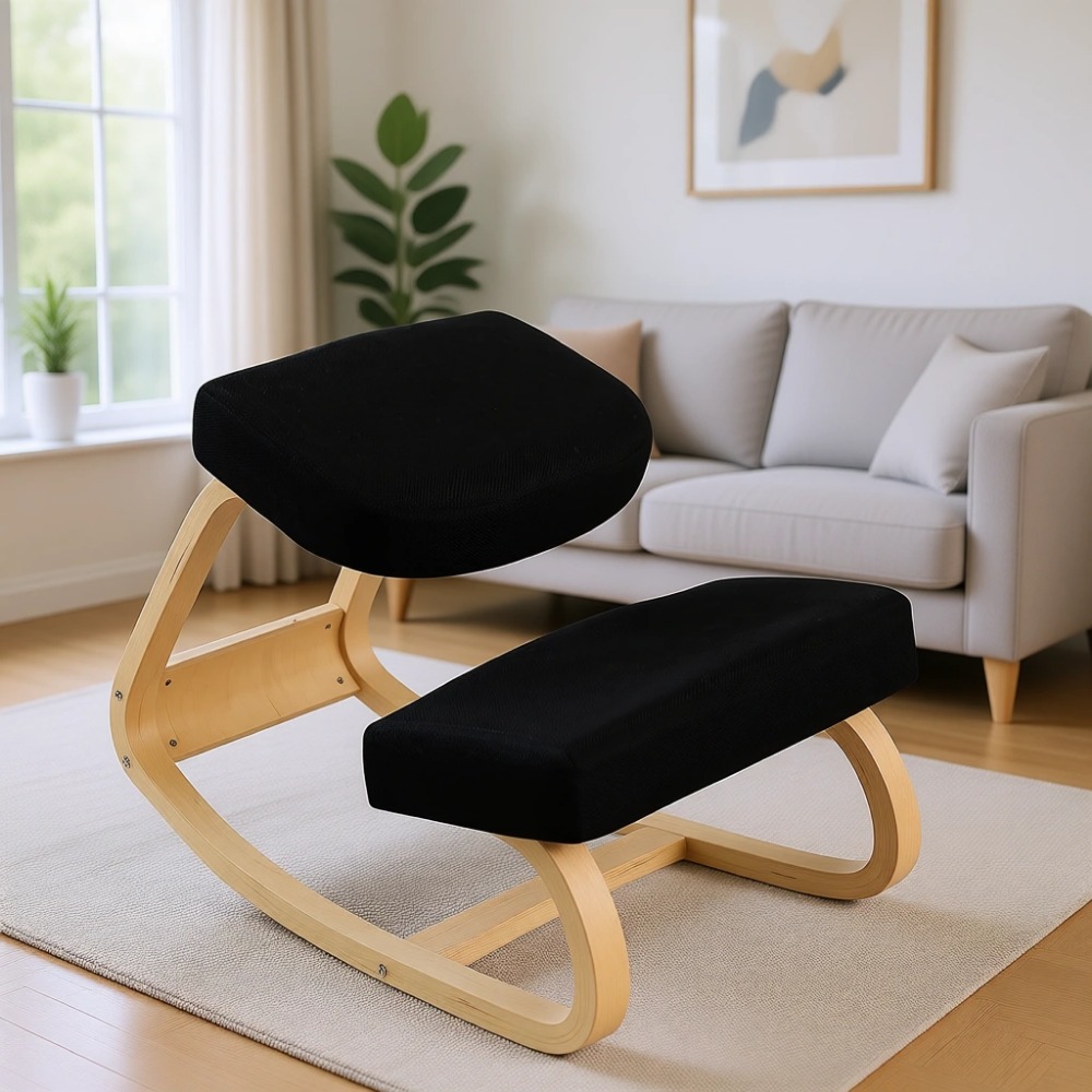 Home Office Ergonomics - Cadeira de Balanço Ergonômica de Madeira