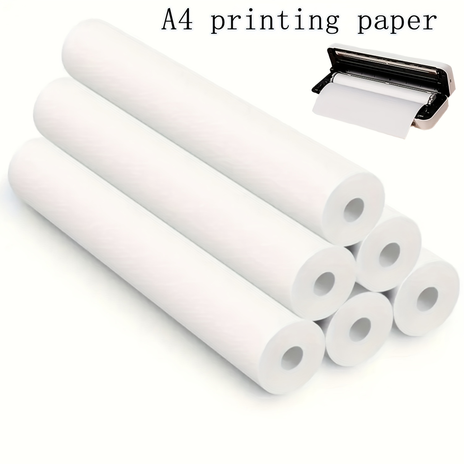 Home Office Printer - 4/8 Rolos de Papel Térmico A4
