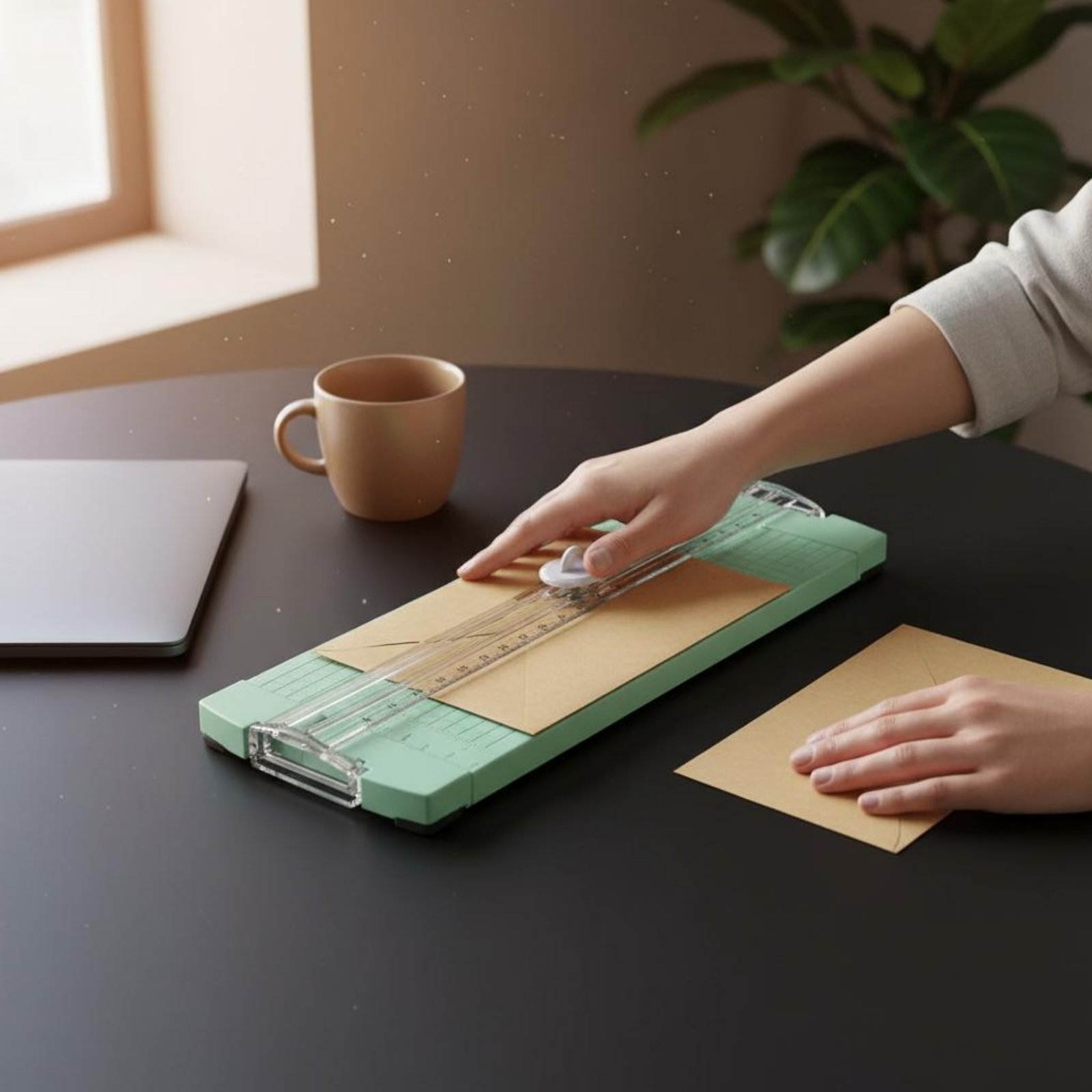 Home Office Student - Cortador de Papel A4, Corte Preciso,