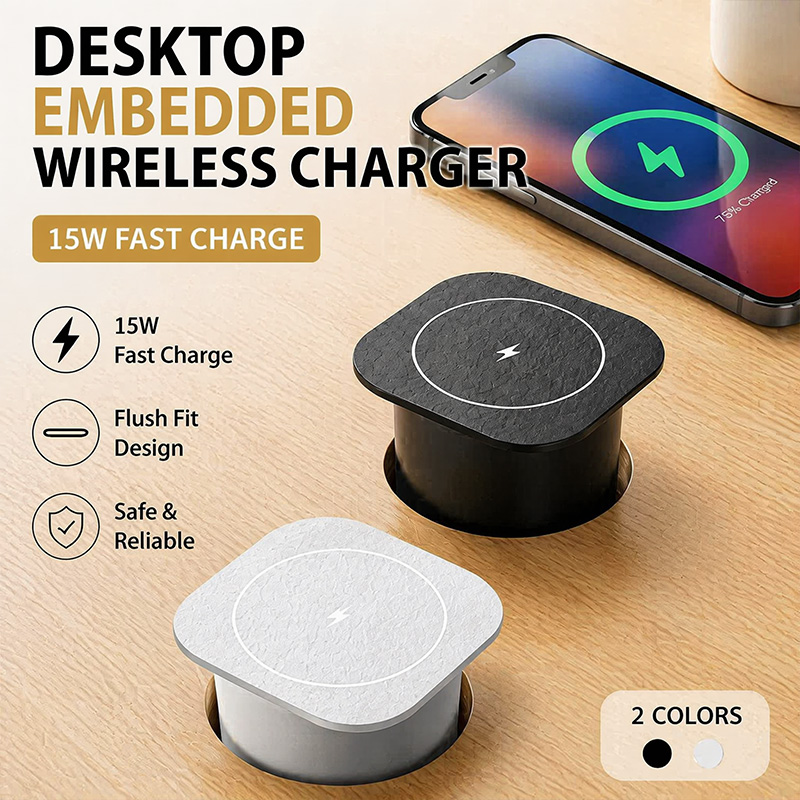 Desk Charging Station - Carregador Sem Fio Embutido para Mesa