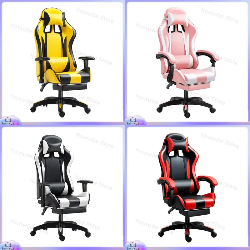 Home Office Ergonomics - Cadeira de Jogos Ergonômica com Suporte