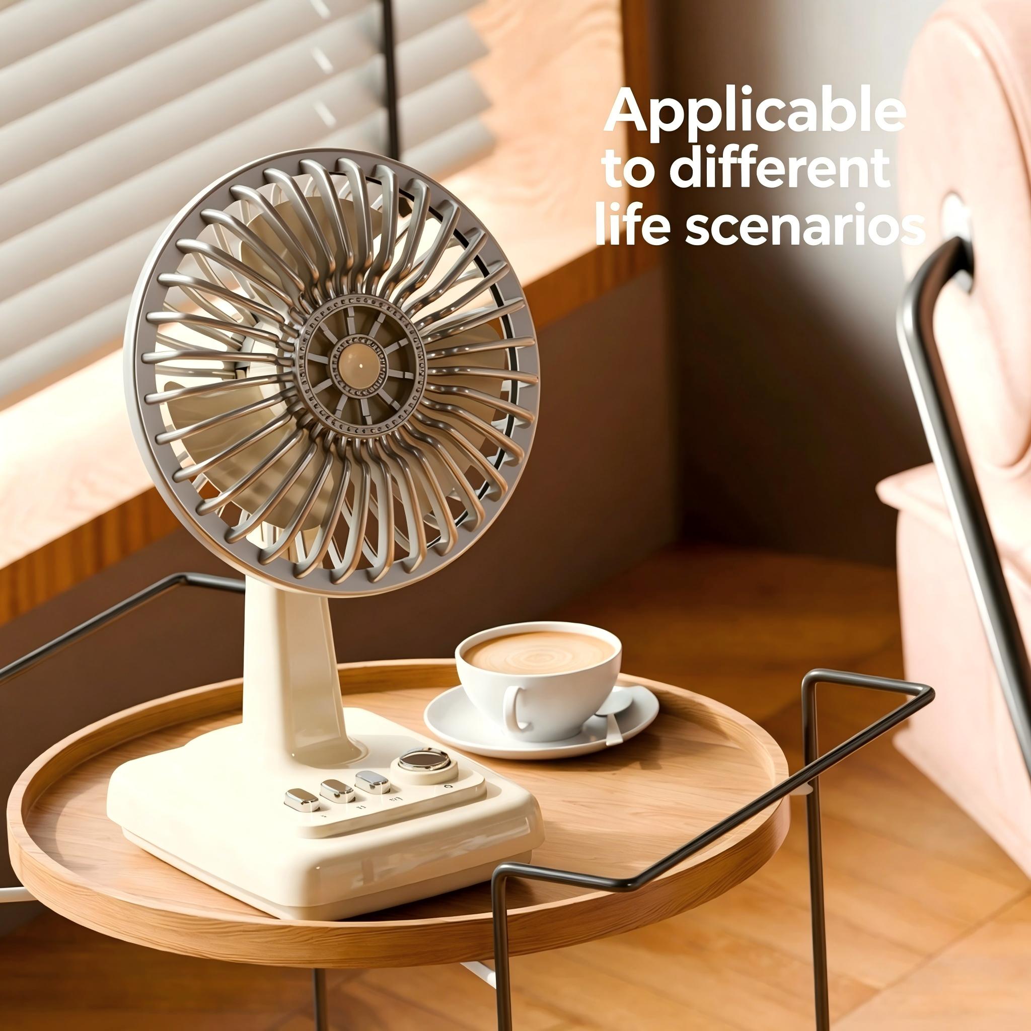 Home Office Student - Ventilador de Mesa Retrô em Liga