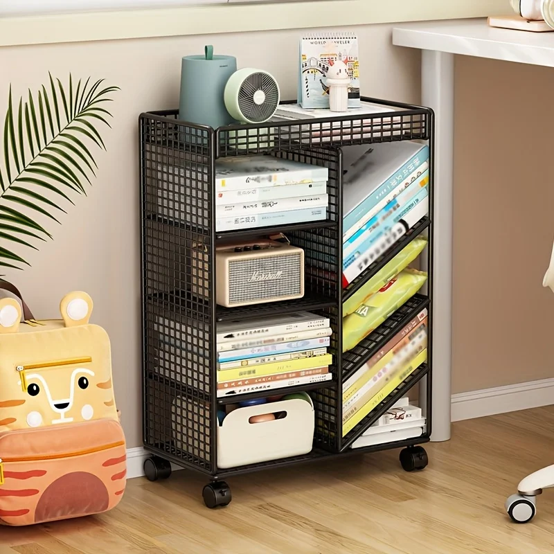 Home Office Shed - Carrinho de livro rolante - Estante