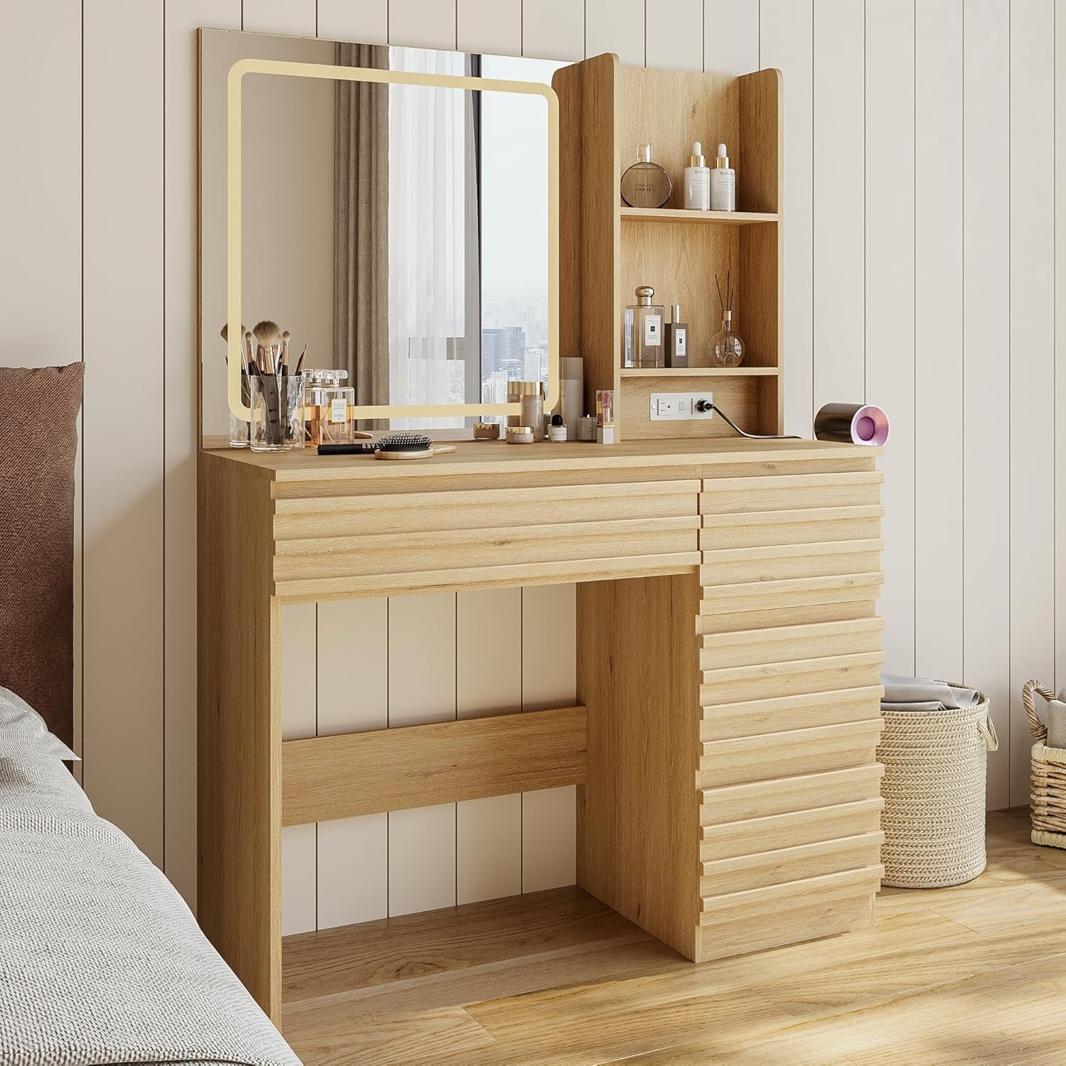 Conjunto de Mesa de Maquiagem  - Desk Charging Station avaliação e preço