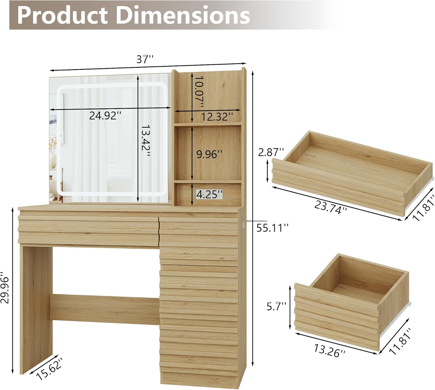 Conjunto de Mesa de Maquiagem  - Desk Charging Station avaliação e preço