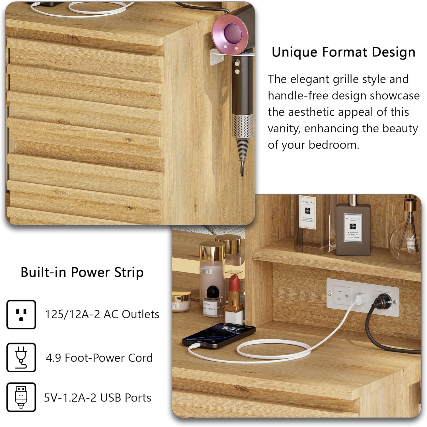 Conjunto de Mesa de Maquiagem  - Desk Charging Station avaliação e preço