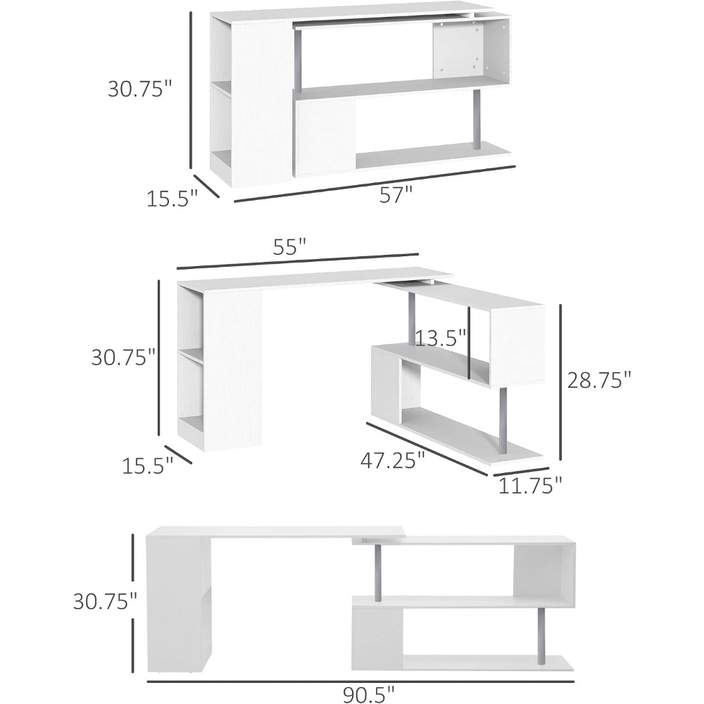 Mesa de Computador de Canto Gi - Home Office Shed avaliação e preço