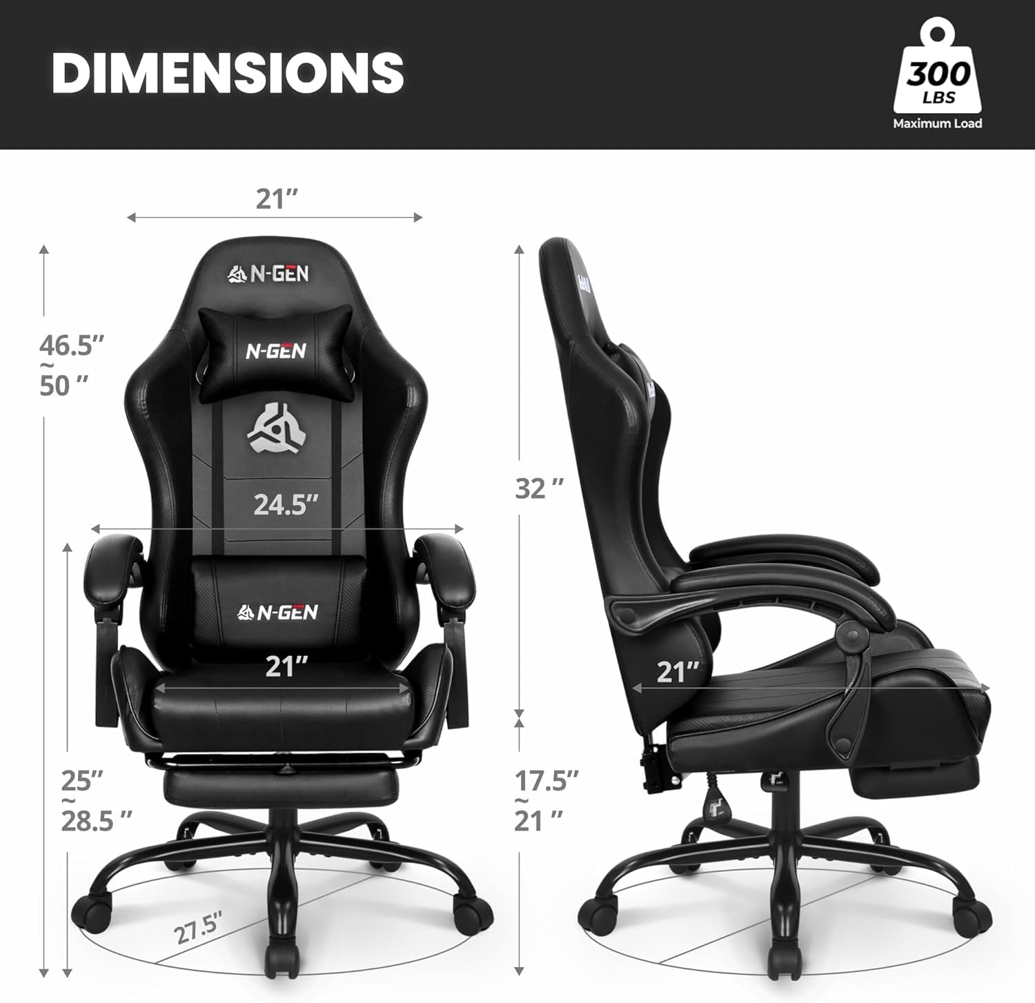 Cadeira Gamer com Apoio para o - Home Office Ergonomics avaliação e preço