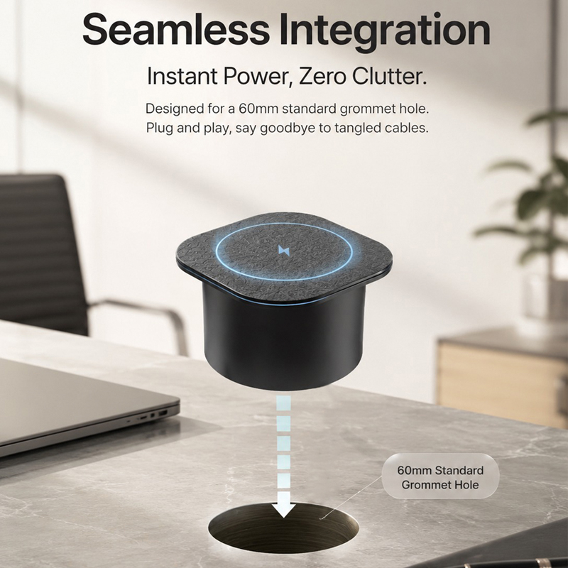 Carregador Sem Fio Embutido pa - Desk Charging Station avaliação e preço