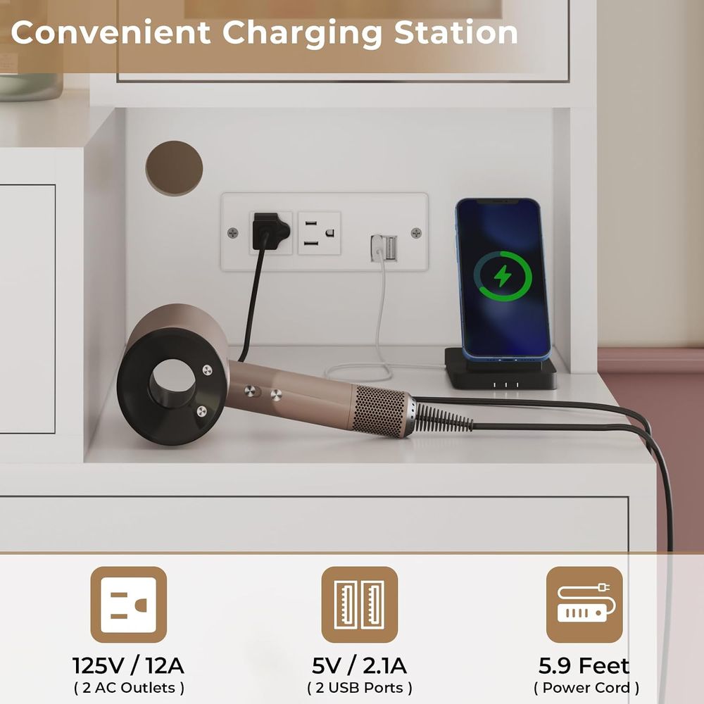 Penteadeira Tiptiper com Luzes - Desk Charging Station avaliação e preço