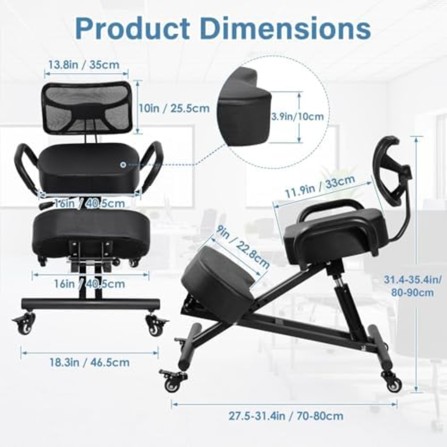 Cadeira Ergonômica para Ajoelh - Home Office Ergonomics avaliação e preço