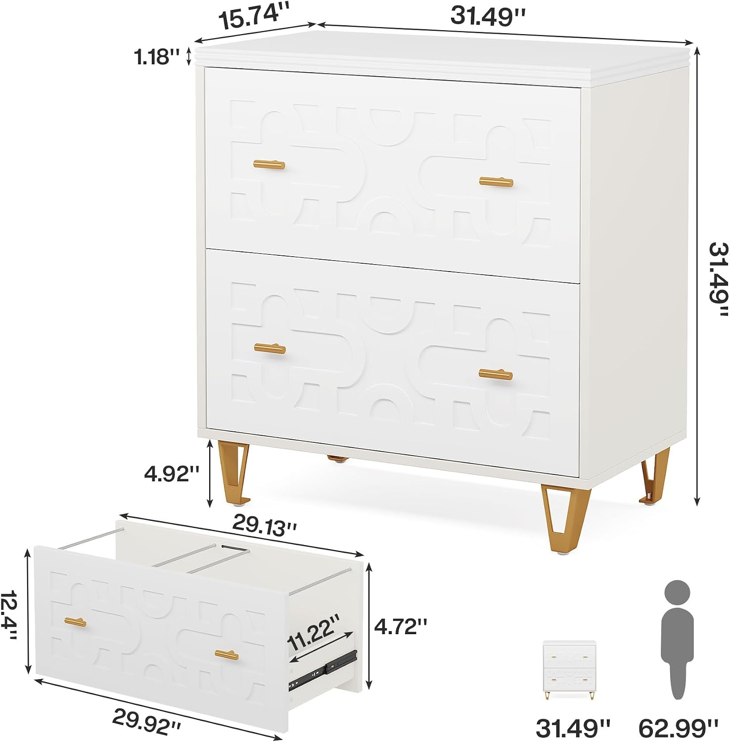 Armário de arquivo lateral com - Home Office Printer avaliação e preço