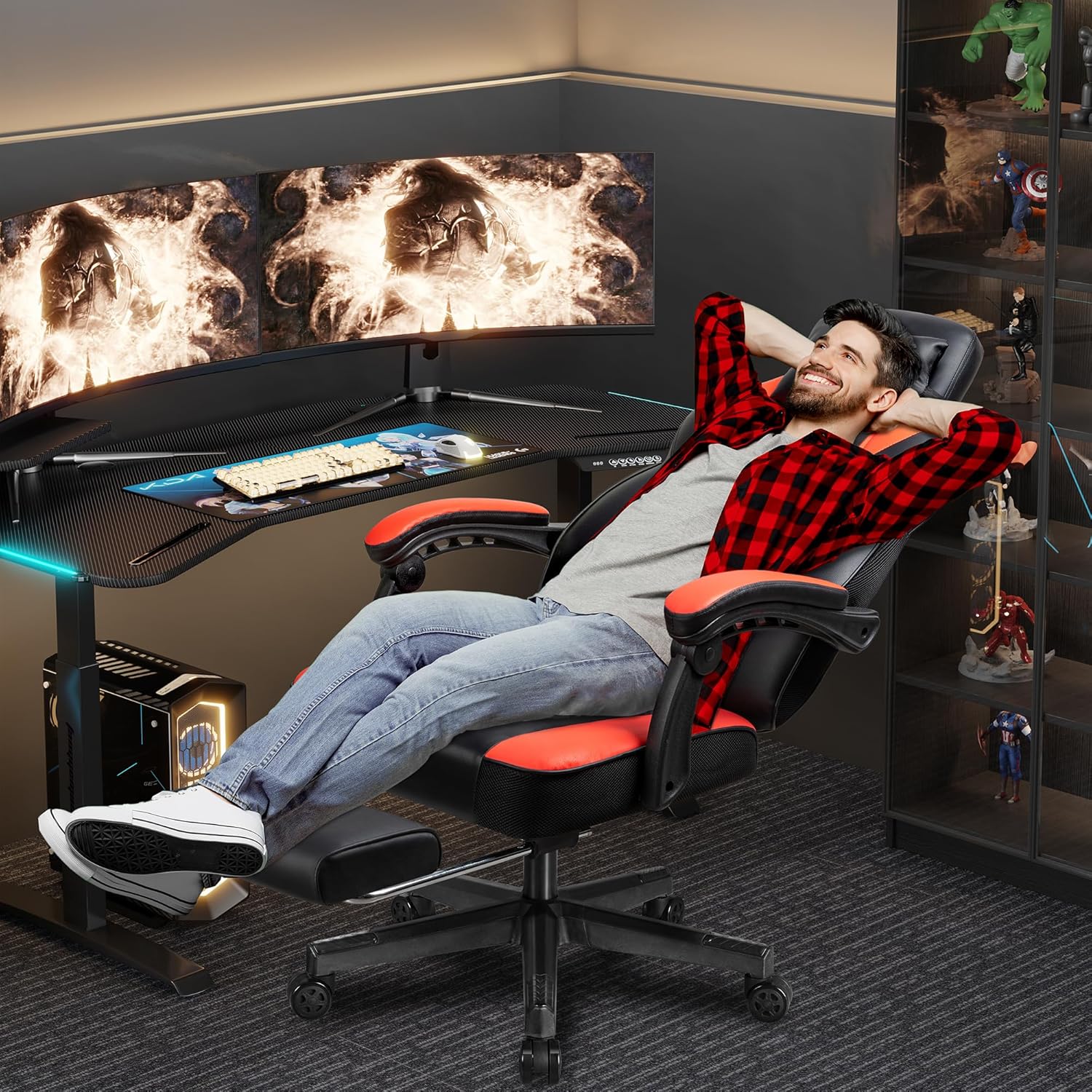 Cadeira Gamer com Apoio para o - Home Office Ergonomics avaliação e preço