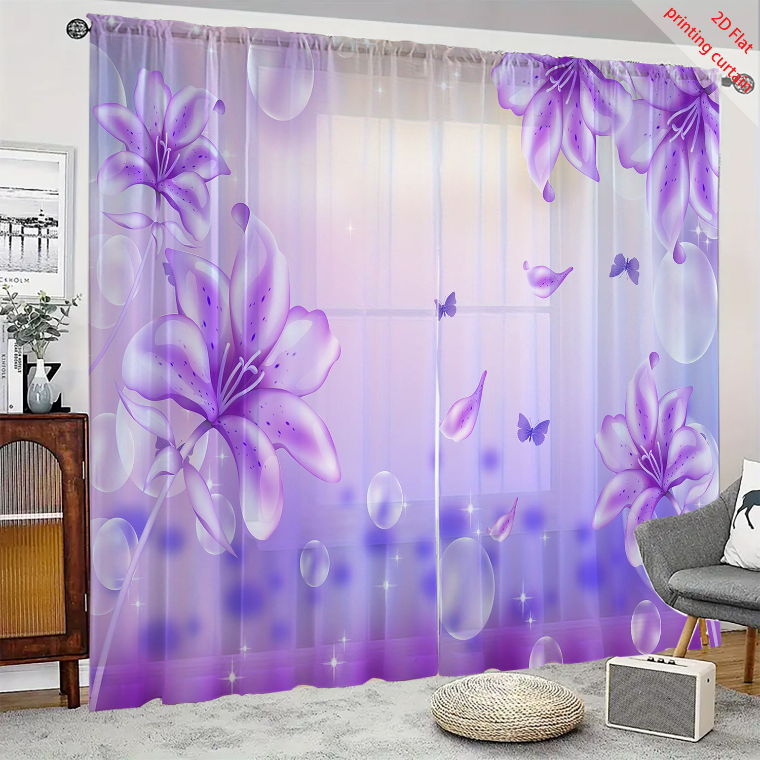 Cortina de Gaze Transparente c - Home Office Windows avaliação e preço