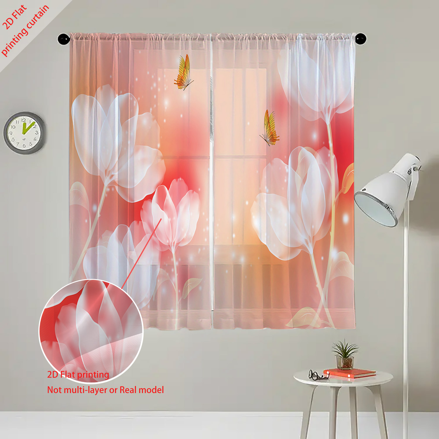 Cortina de Gaze Transparente c - Home Office Windows avaliação e preço