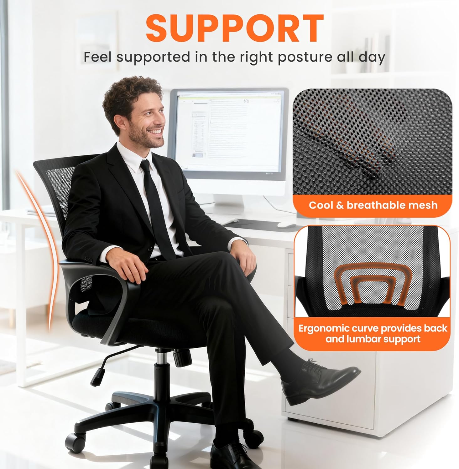 Cadeira de Escritório Ergonômi - Home Office Ergonomics avaliação e preço