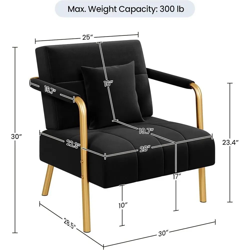 Sofá Elegante de Veludo de 30  - Home Office With Sofa avaliação e preço