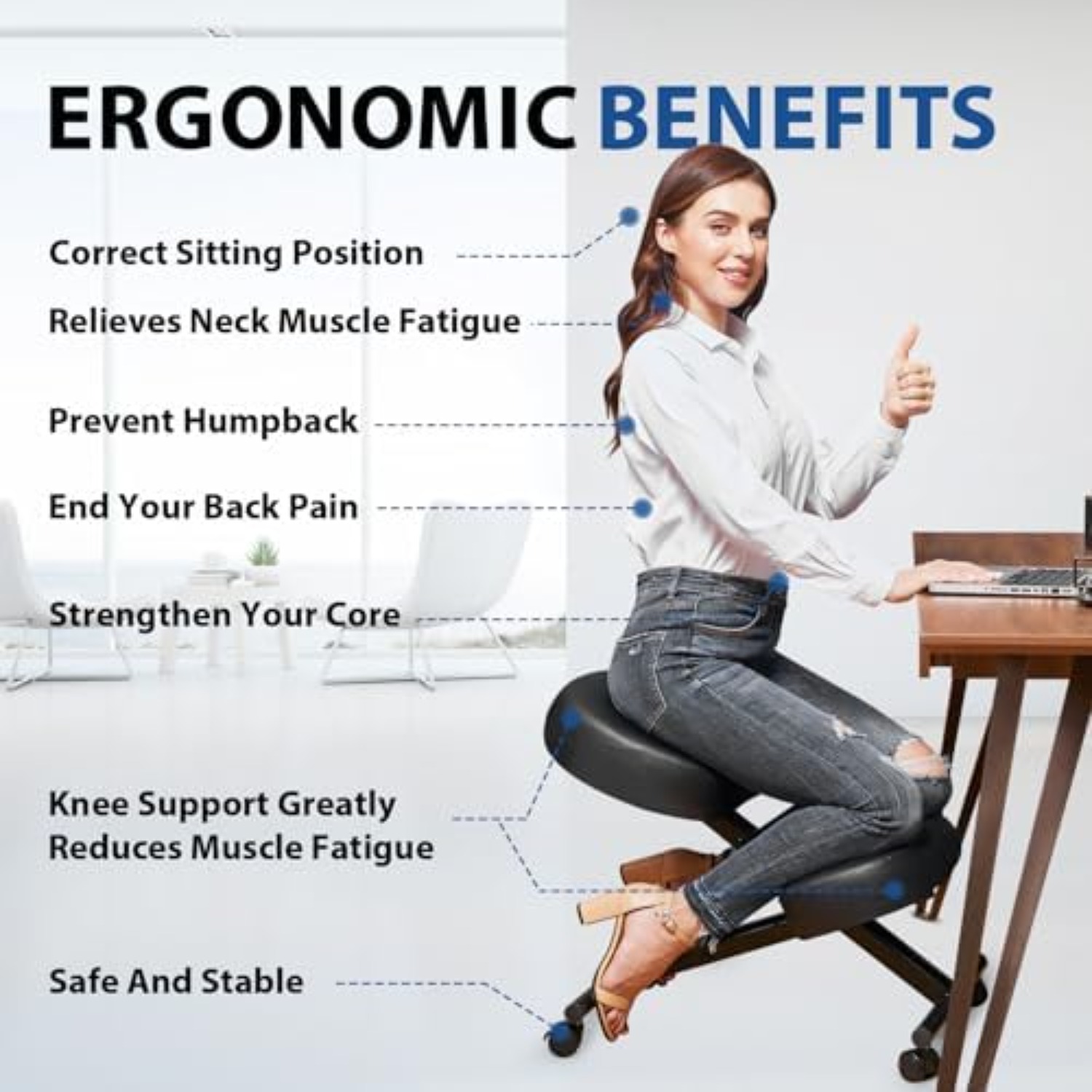 Cadeira Ergonômica para Ajoelh - Home Office Ergonomics avaliação e preço