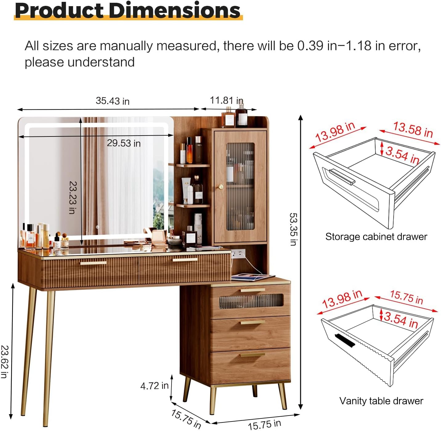 Mesa de Maquiagem para Quarto  - Desk Charging Station avaliação e preço
