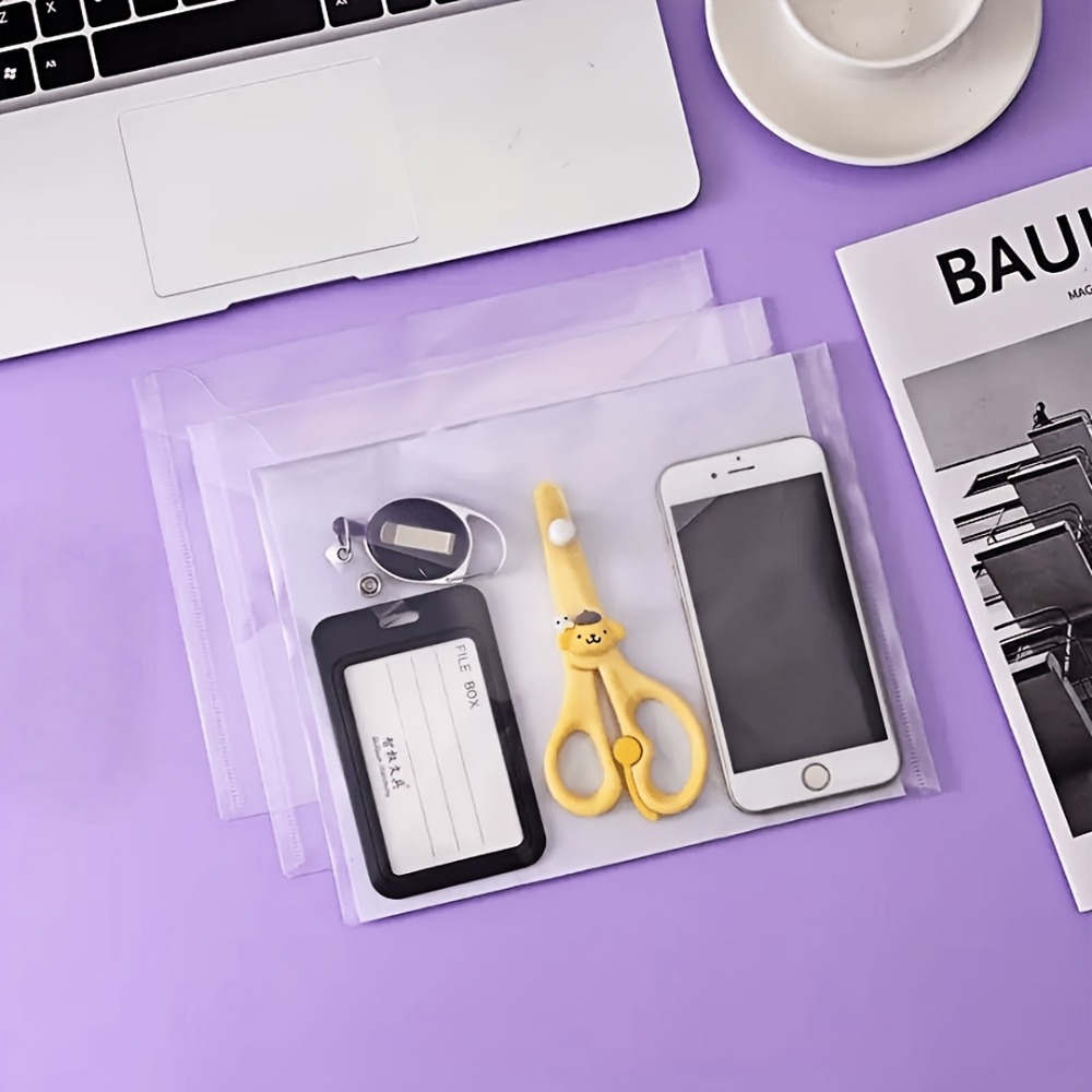 6 peças de bolsas transparente - Home Office Student avaliação e preço