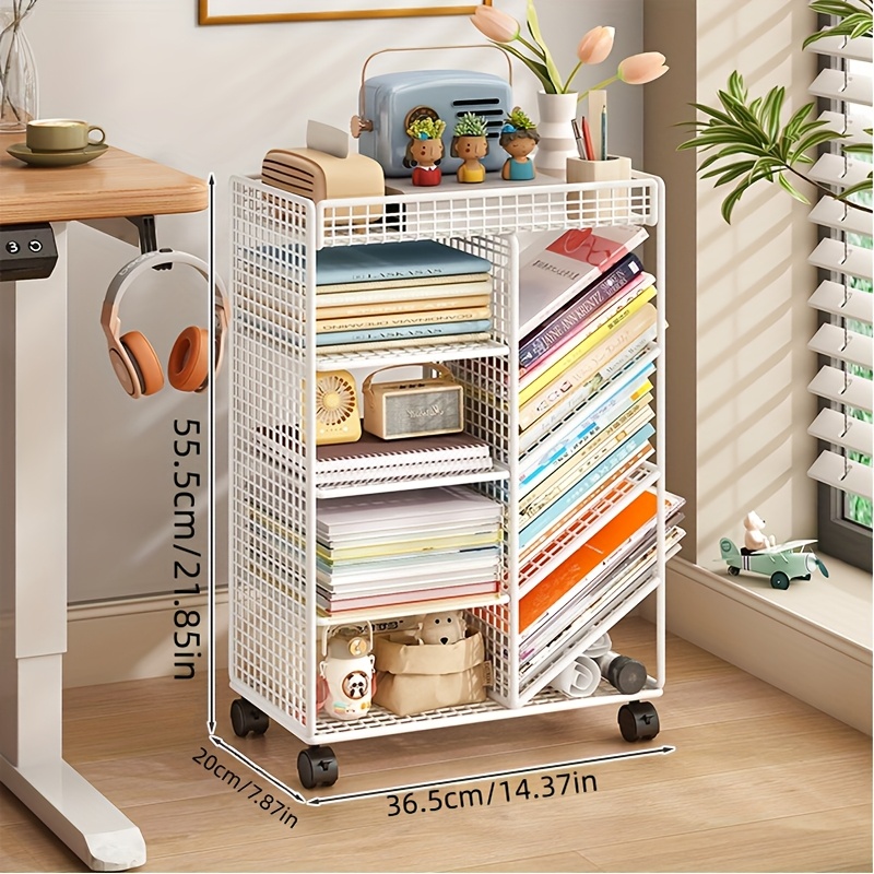 Carrinho de livro rolante - Es - Home Office Shed avaliação e preço