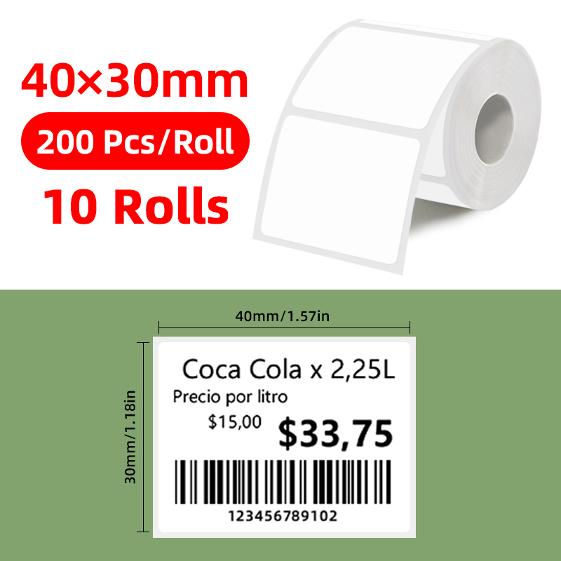 10 rolos de etiquetas térmicas - Home Office Printer avaliação e preço