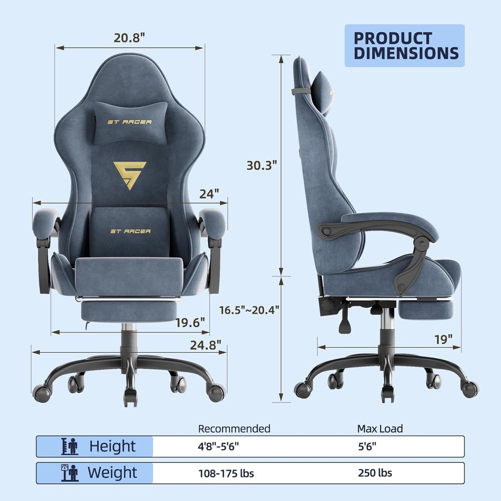 Cadeira Ergonômica para Jogos  - Home Office Ergonomics avaliação e preço