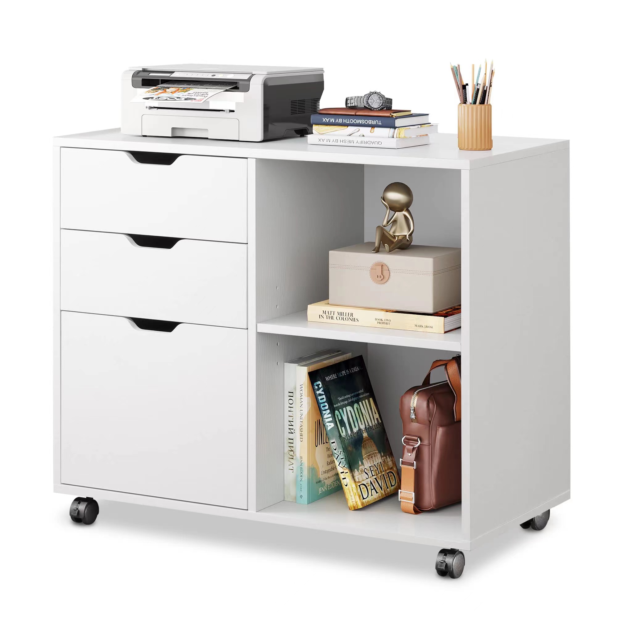 Armário de Arquivos de Madeira - Home Office Printer avaliação e preço